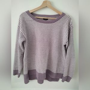 Jones New York Striped Violet Sweater- Size Medium